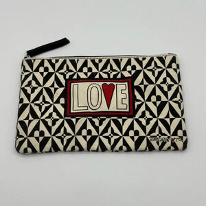 Brighton “Love” Zippered Canvas Pouch